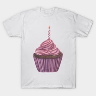 Purple cupcake T-Shirt